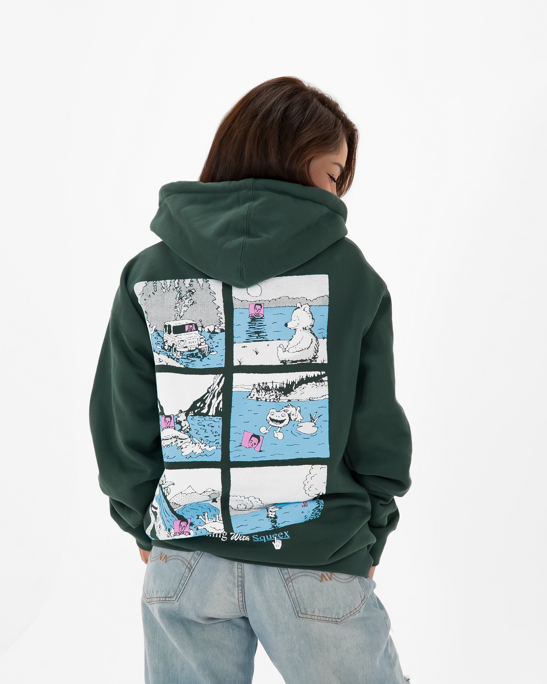 DOUBLE CLICK HOODIE- GRN product image (3)