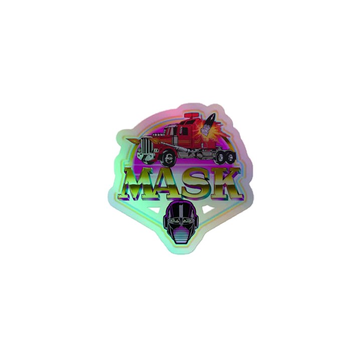 MASK 80's Cartoon Holofoil Sticker product image (1)