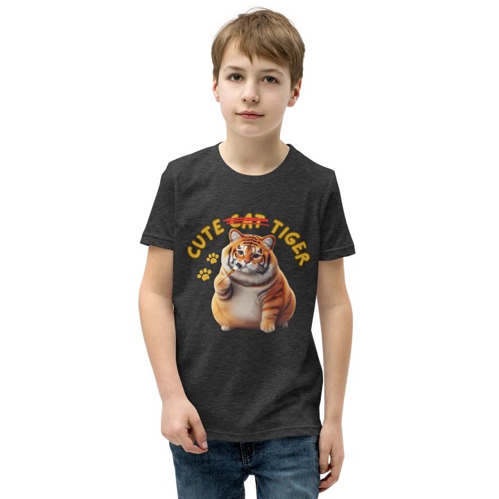 'Cute Not Cat But Tiger' Youth T-Shirt 🐱🐯😄 product image (45)