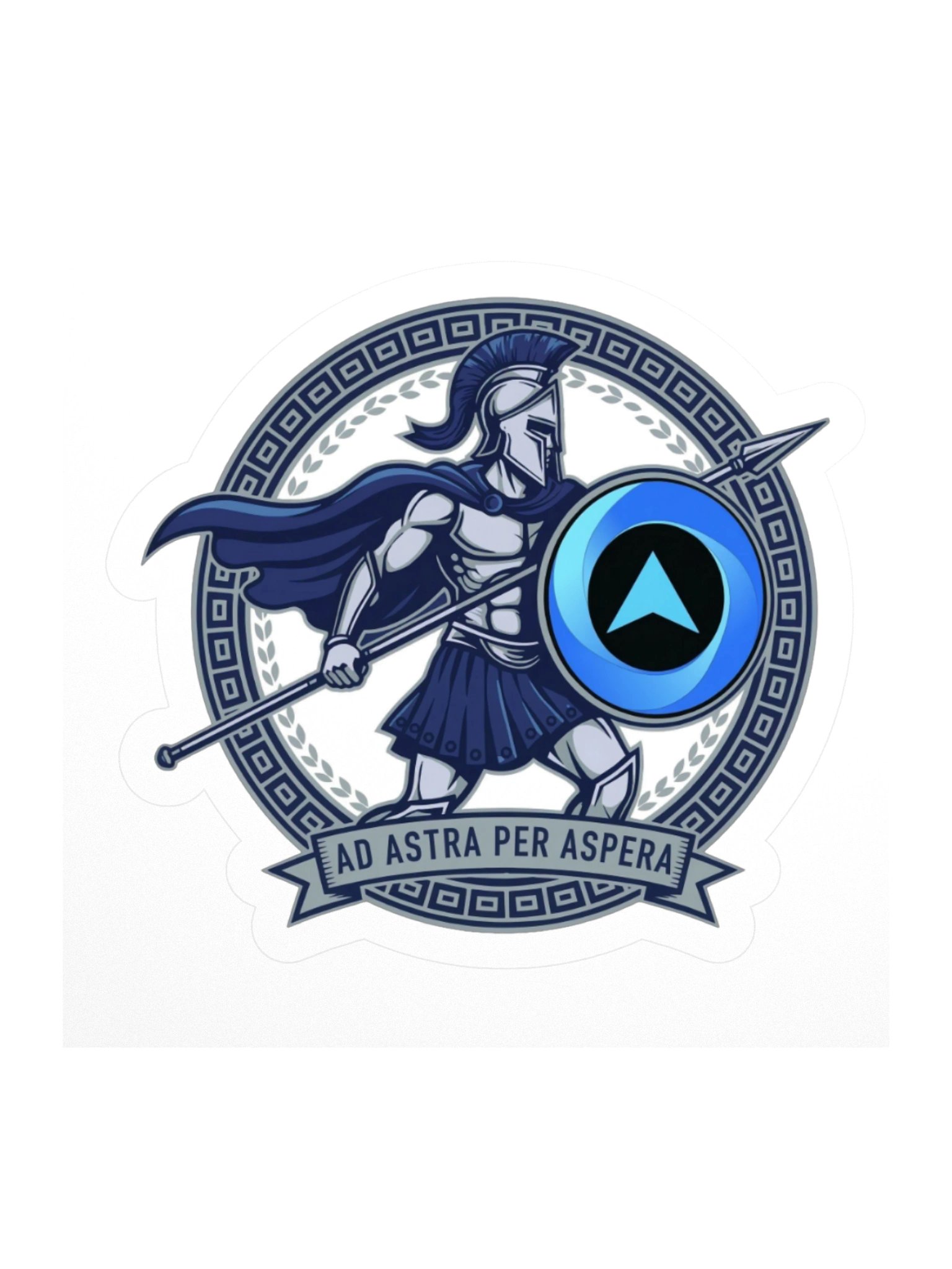 Warrior Vinyl Sticker (Blue) product image (1)