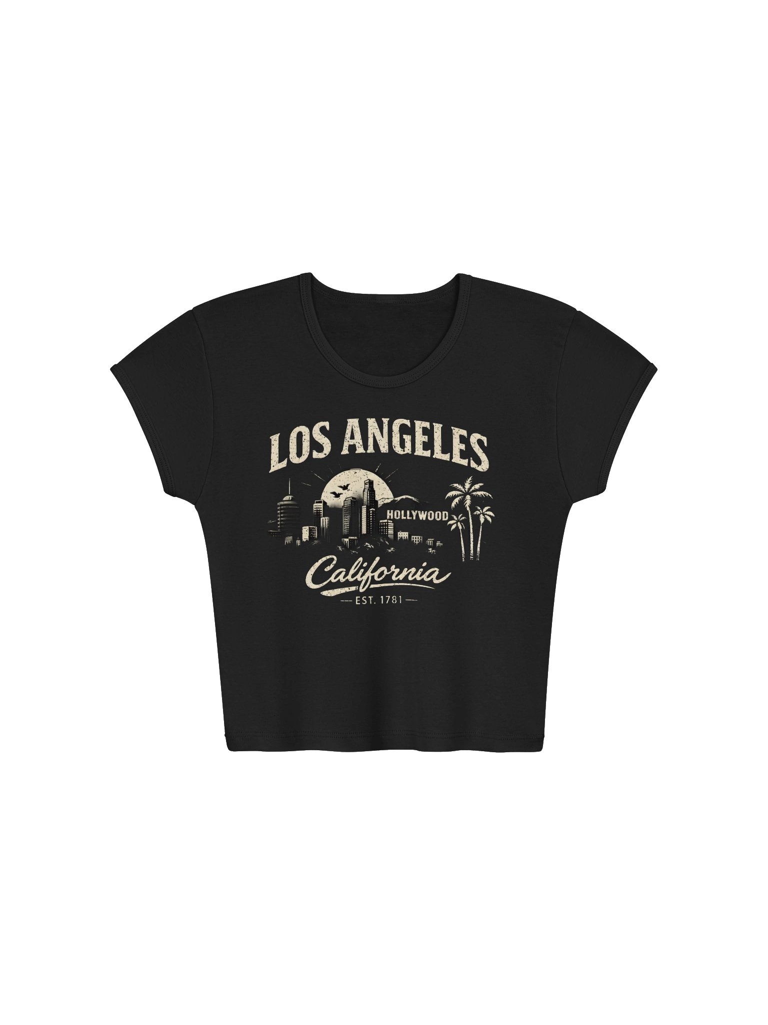 Los Angeles California Graphic Baby Tee product image (1)