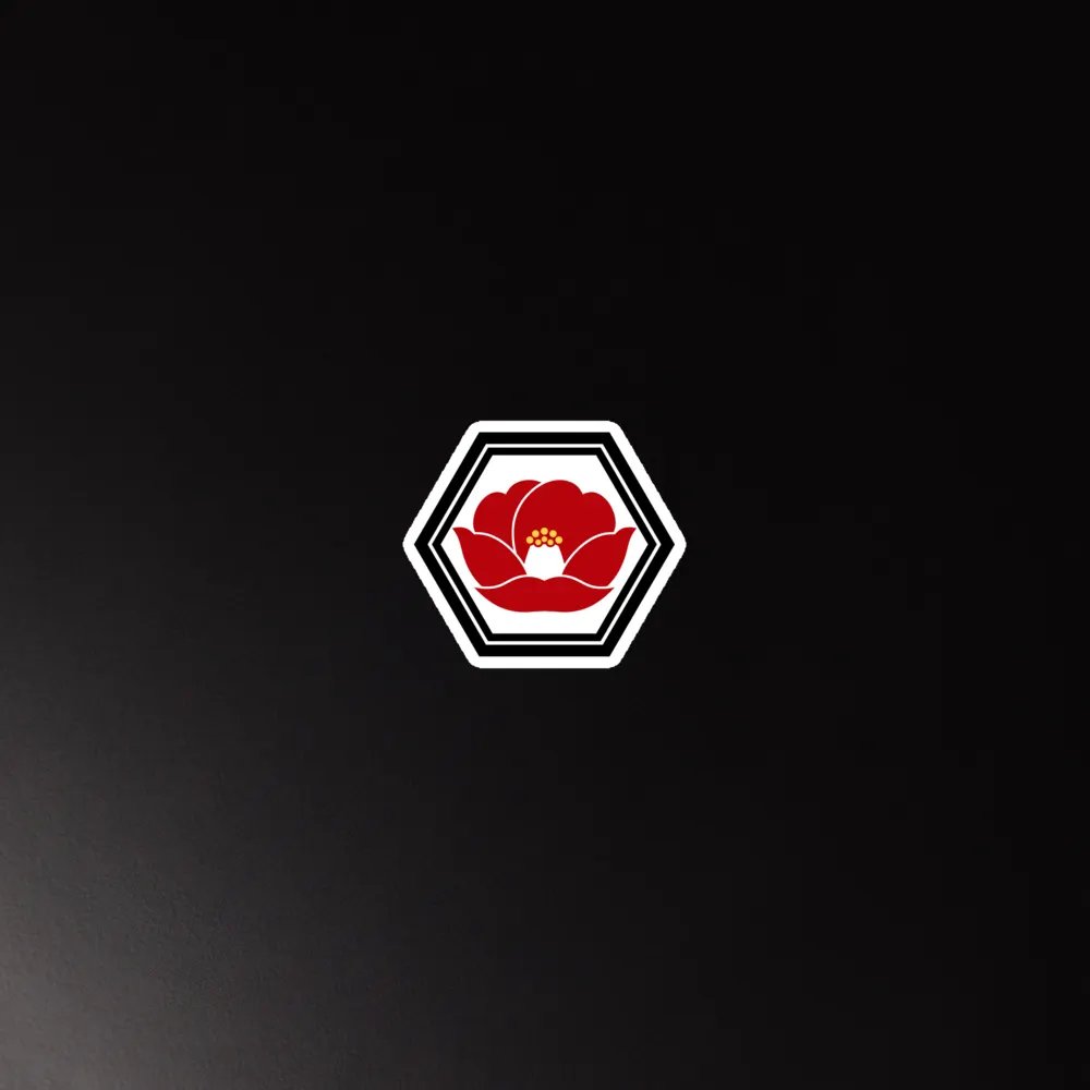 Nest of Smoke Tsubaki Emblem (Color) ✦ Die-Cut Magnets product image (5)