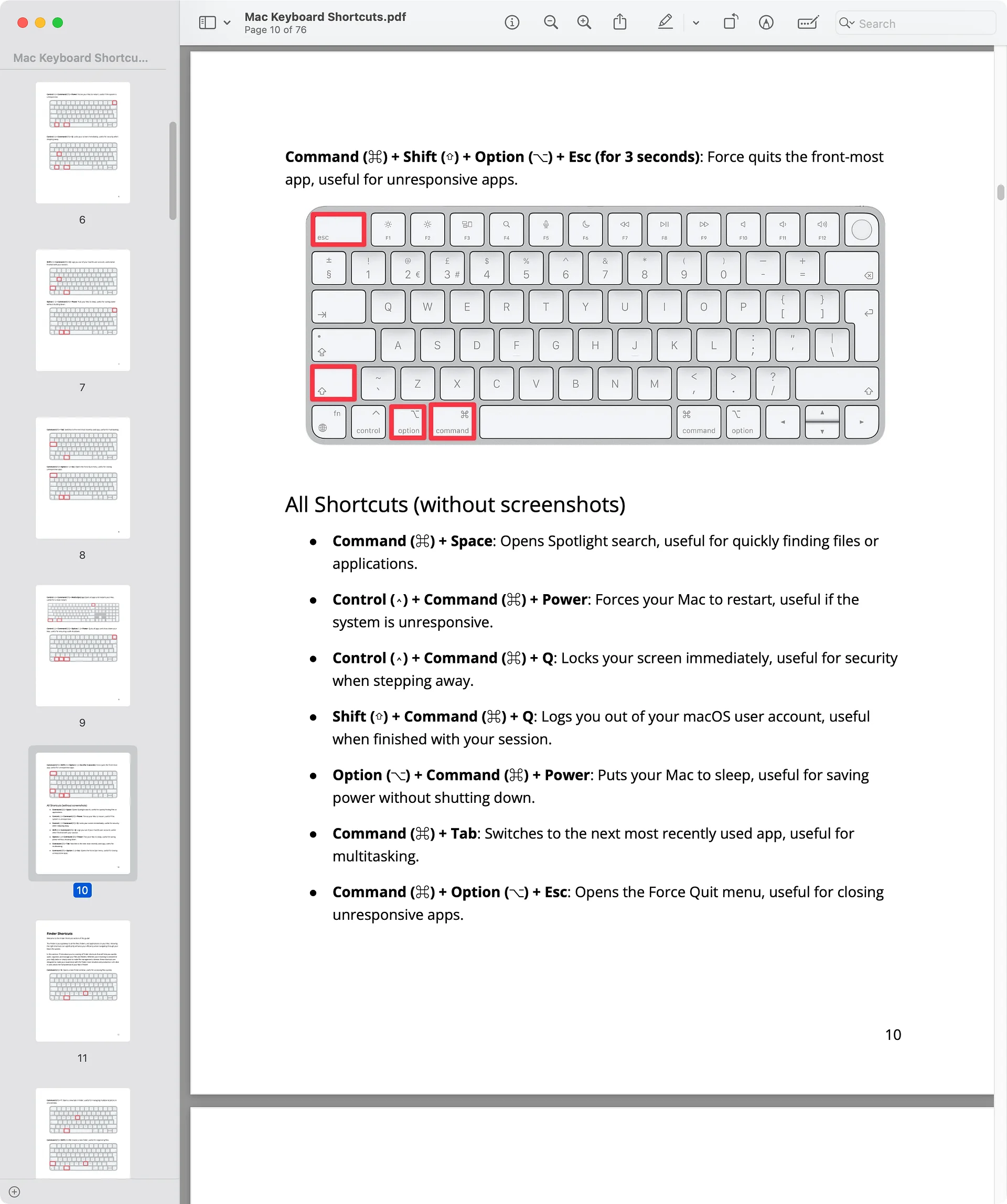Mac Keyboard Shortcuts - The Ultimate Guide! product image (4)
