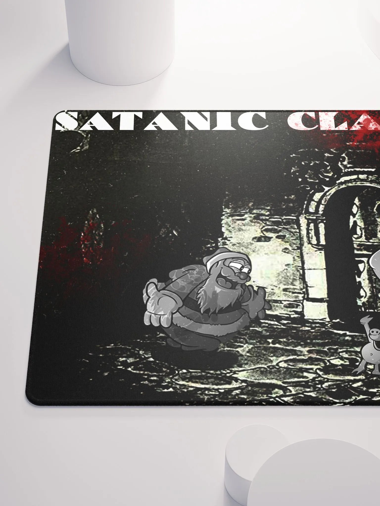 Satanic Claus Gaming Mouse Pad product image (10)