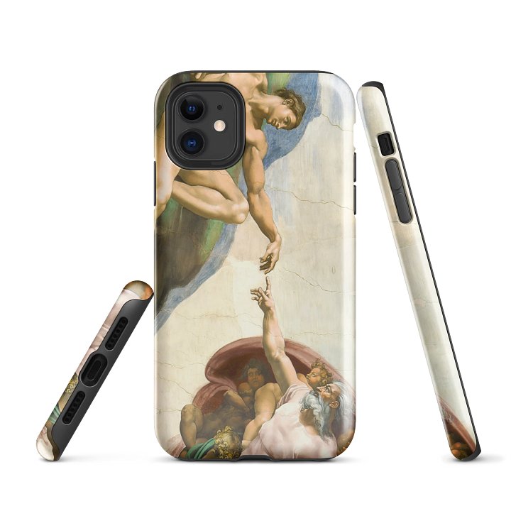 Michelangelo – The Creation of Adam (Sistine Chapel) iPhone® Tough Case product image (1)