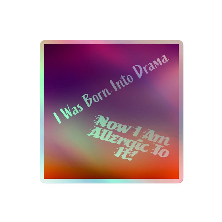 Drama Allergy Holographic Sticker Set product image (2)