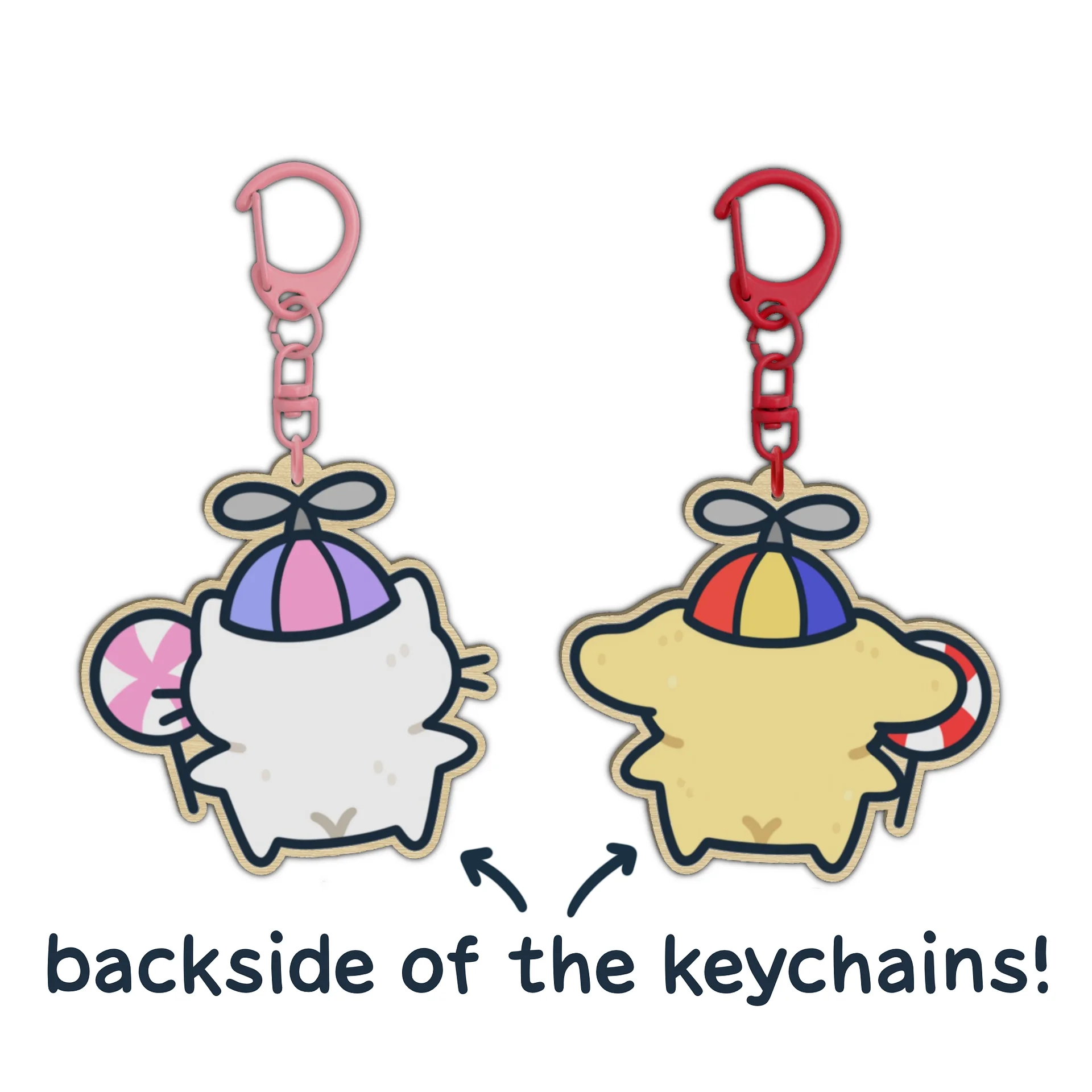 Suni & Luna Silly Matching Keychains (PRE-ORDER) product image (2)