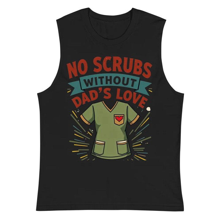 Dad's Love Medical Scrubs Muscle Tank product image (3)