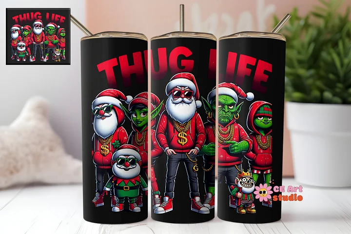 Thug Life Movies Characters Tumbler Wrap PNG product image (1)