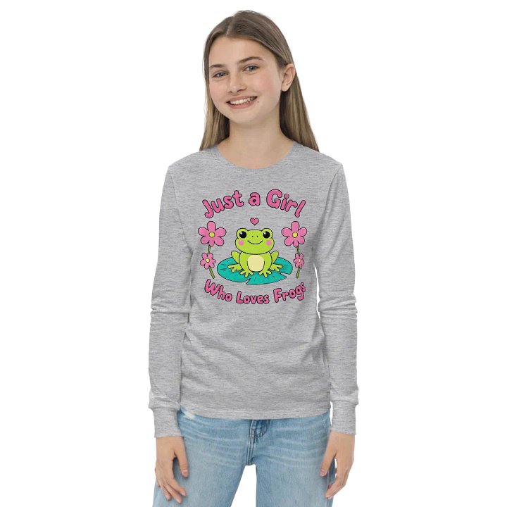 Froggy Fun Long Sleeve Tee Bella+Canvas (Kid's Unisex) product image (2)