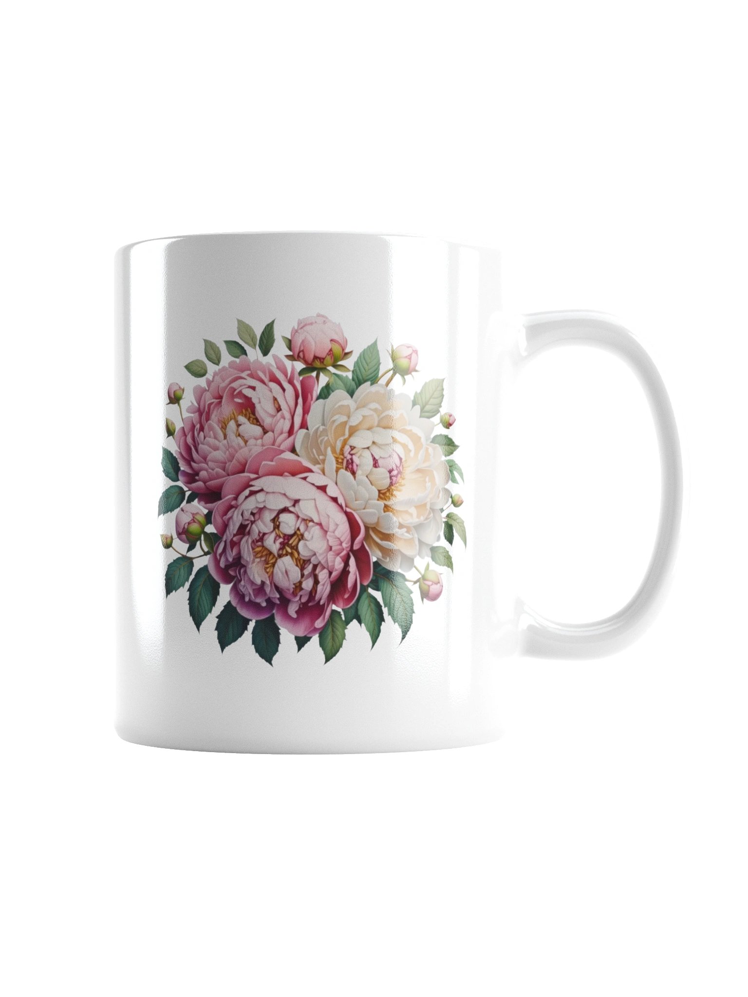 Soft Peony Garden Coffee Mug product image (7)