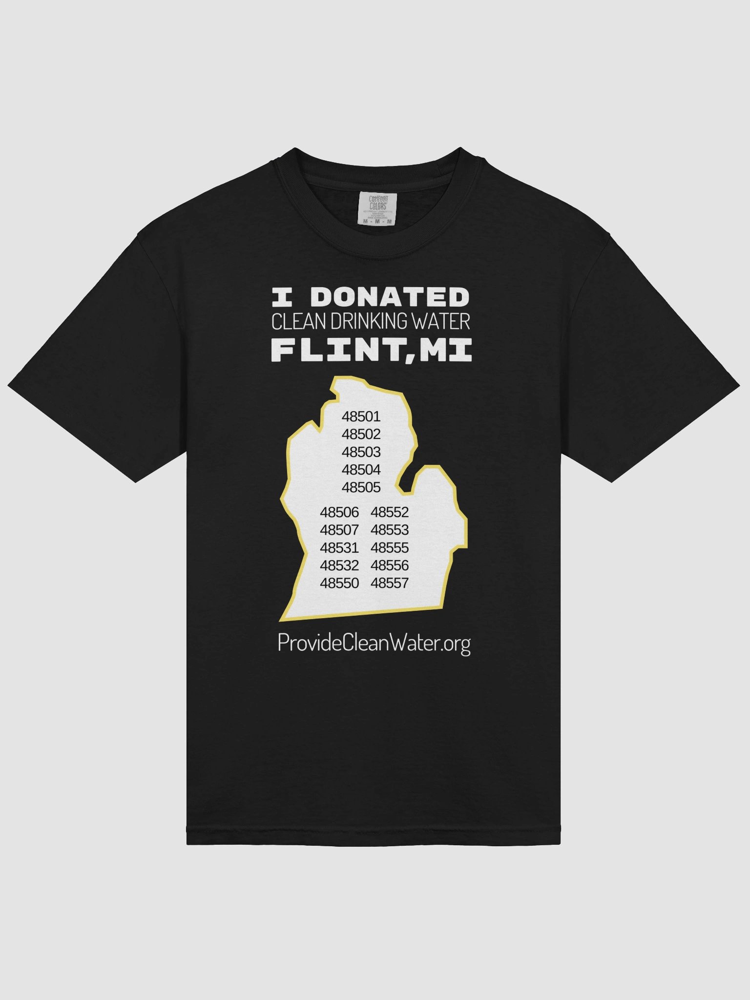 I Donated Flint, MI Color T-Shirt product image (3)