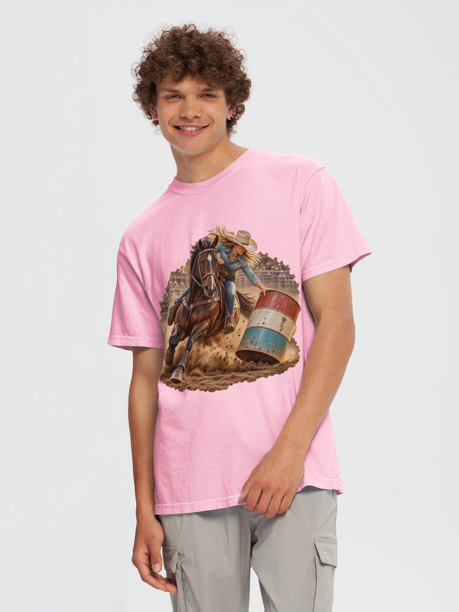 Barrel Racing Shirt — Save the Barrel Two-Sided Tee | Broken Cowgirl™ product image (7)