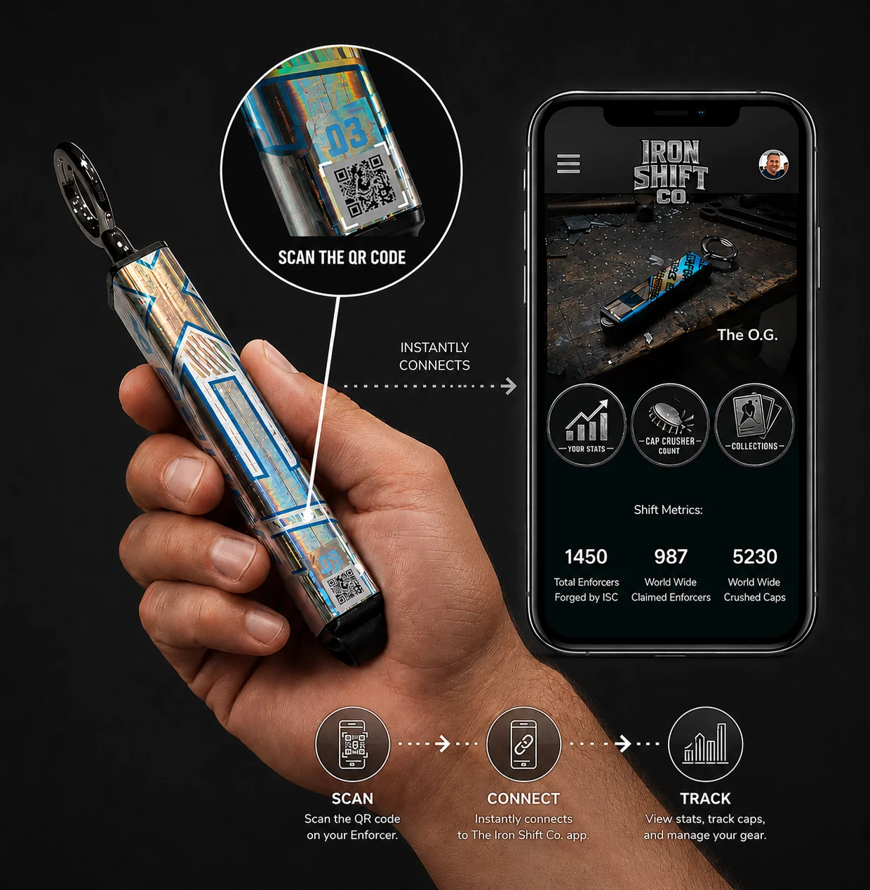 Enforcer Hockey Stick Bottle Opener - The Aqua Nightmare (Broken-In) product image (8)