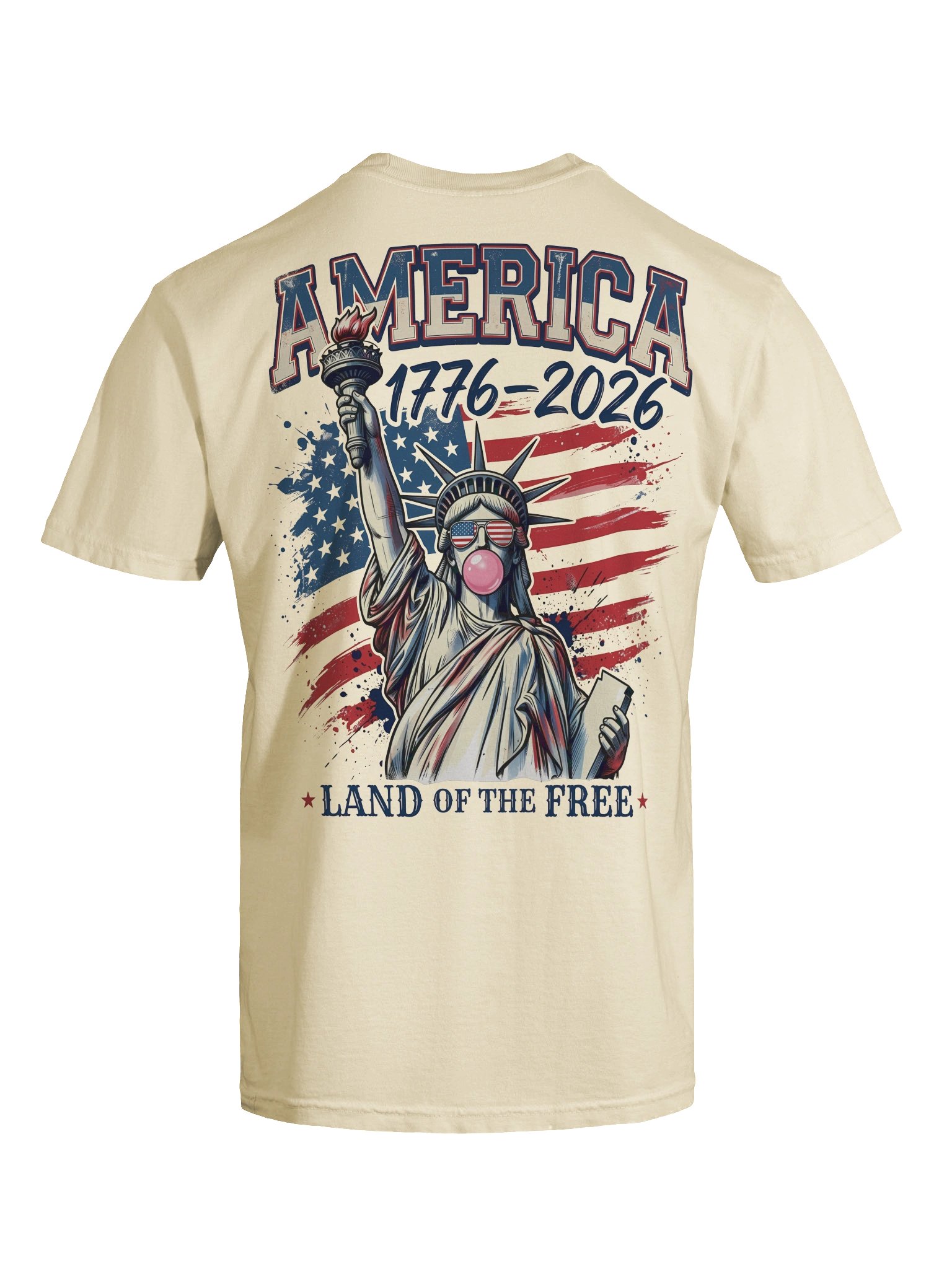 America 1776-2026 Shirt, Statue of Liberty Comfort Colors Tee, Land of the Free Fourth of July Shirt, USA 250th Anniversary product image (32)