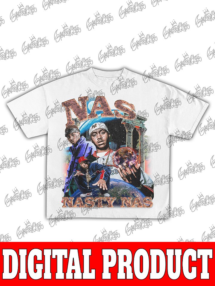 Nas Illmatic 30th Anniversary Light-Years Era Queensbridge Hip-Hop Vintage Bootleg Graphic product image (2)