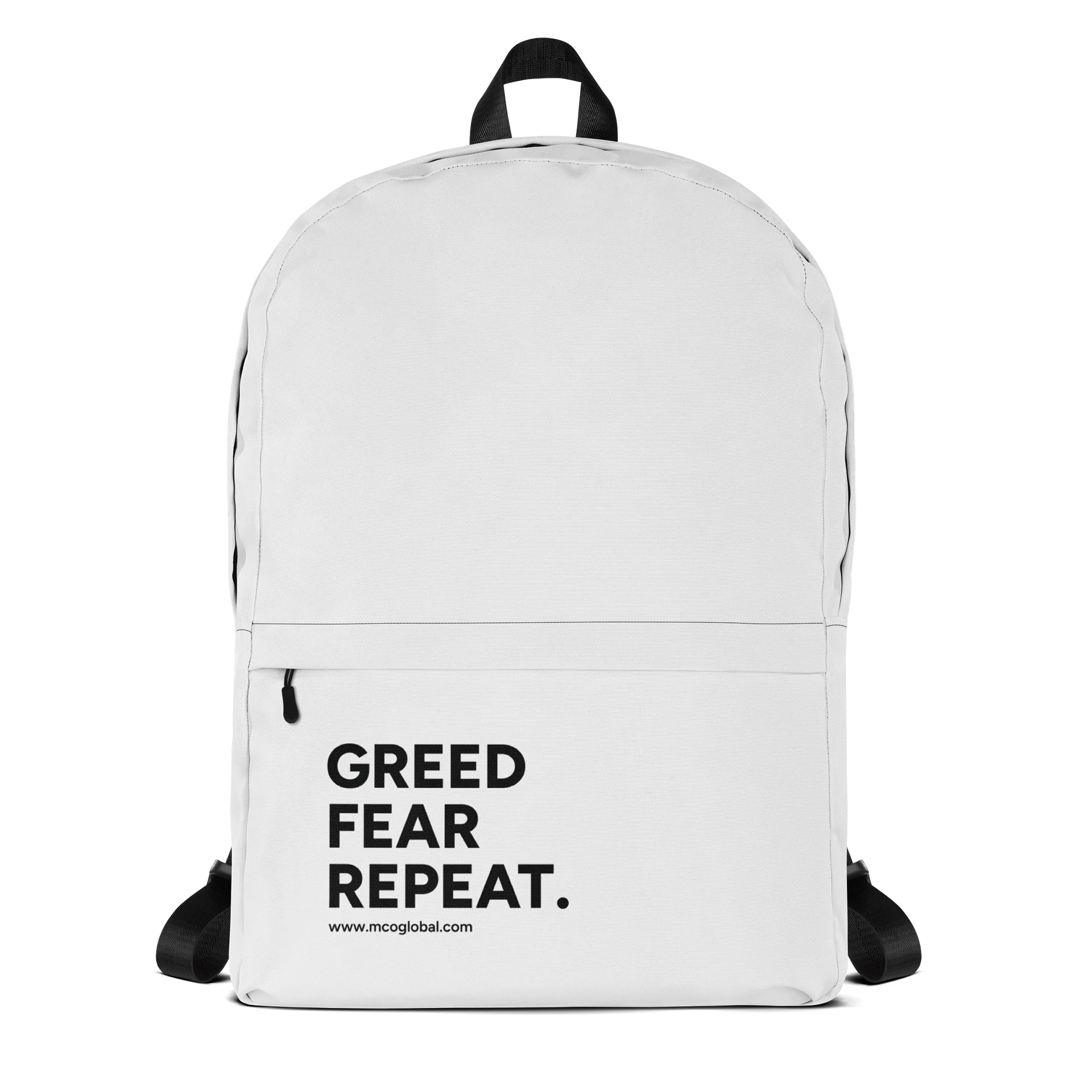 Greed Fear Repeat All-Over Backpack product image (2)