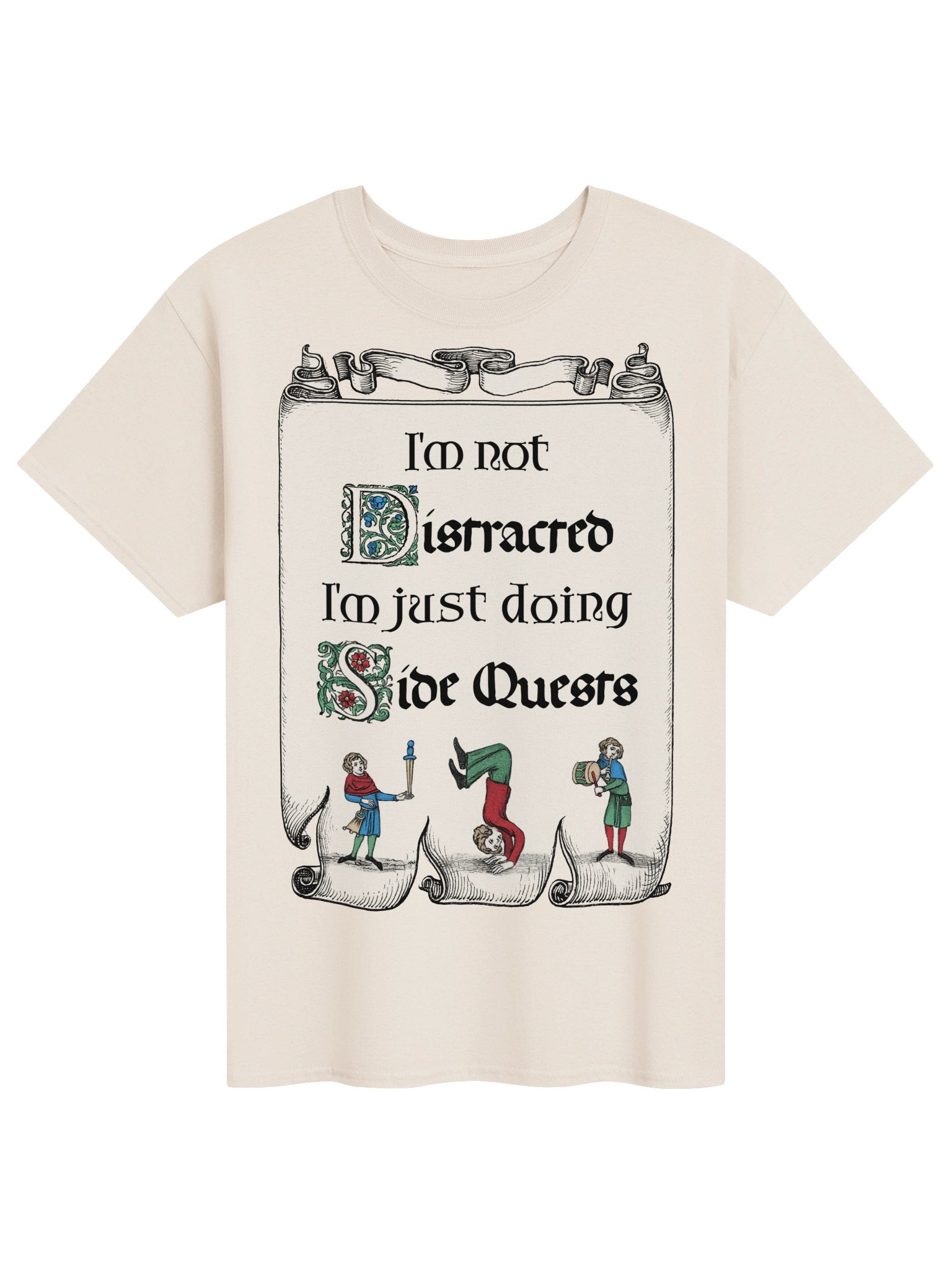 I'm Not Distracted, I'm Just Doing Side Quests - Medieval T-Shirt product image (71)