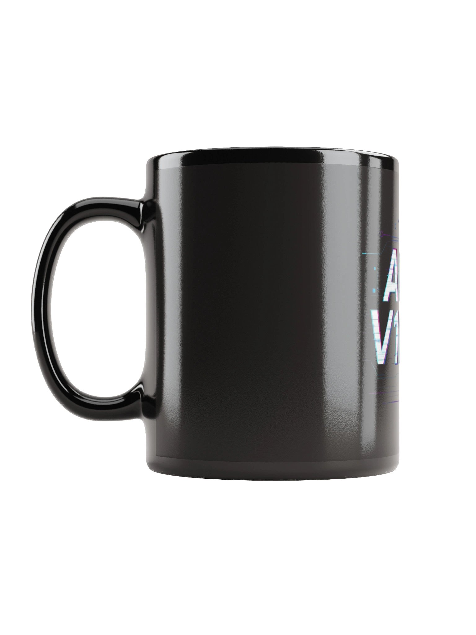 Futuristic Glitch Black Mug product image (6)
