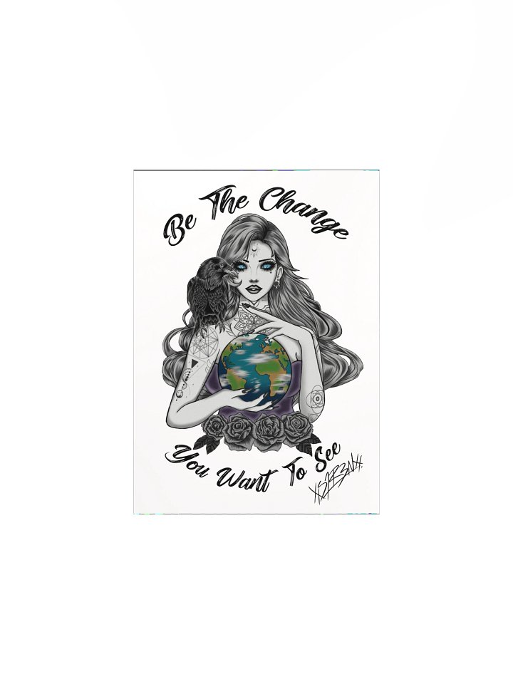 Be the change Poster signed White product image (4)