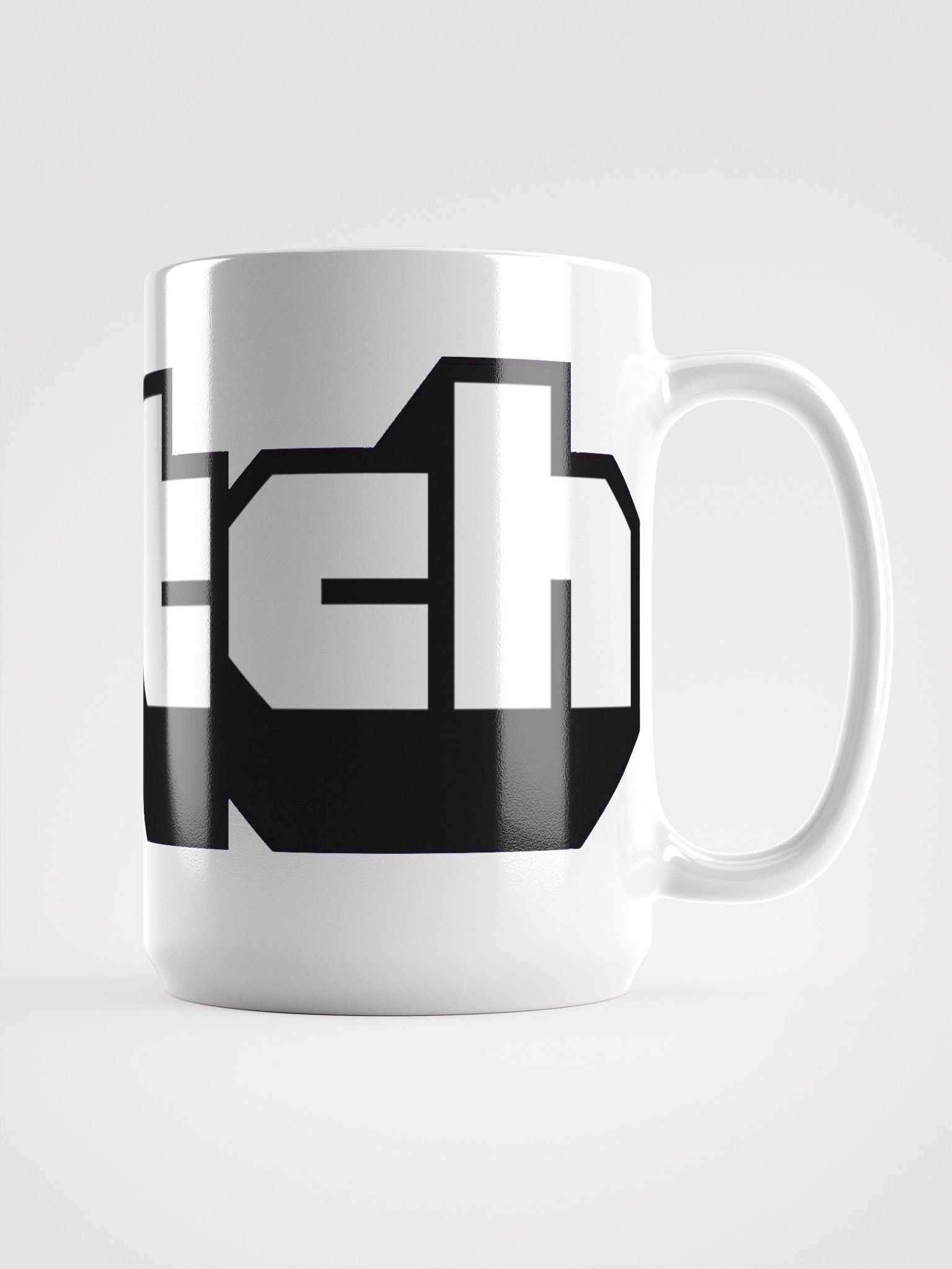Twitch Block Logo White Glossy Mug product image (1)
