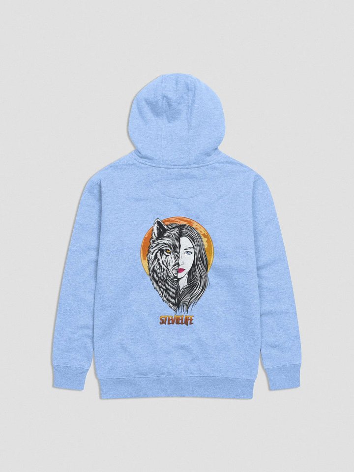 Premium Hoodie Wolf Face product image (16)