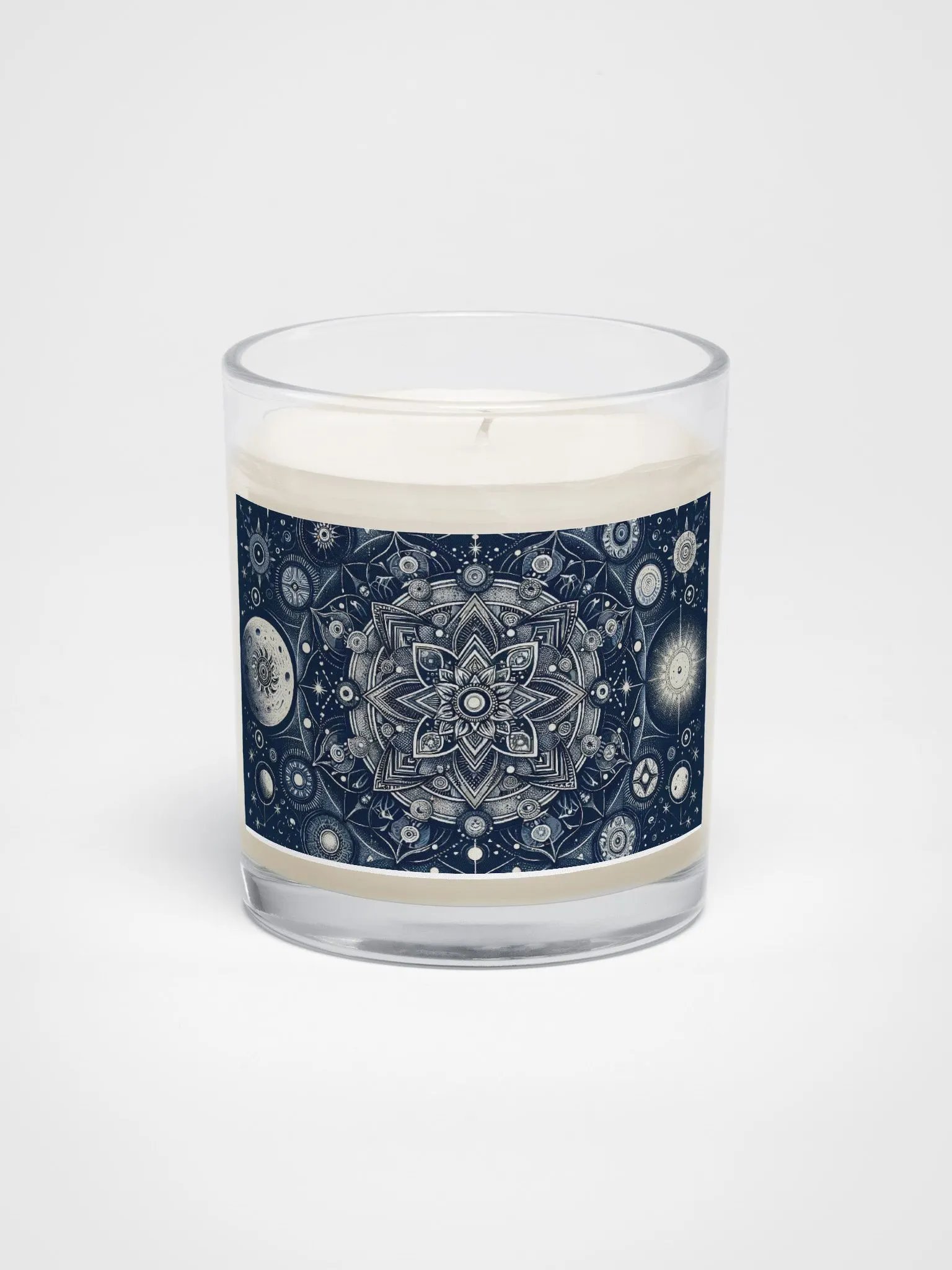 Soy Wax Candle In A Clear Glass Jar product image (1)