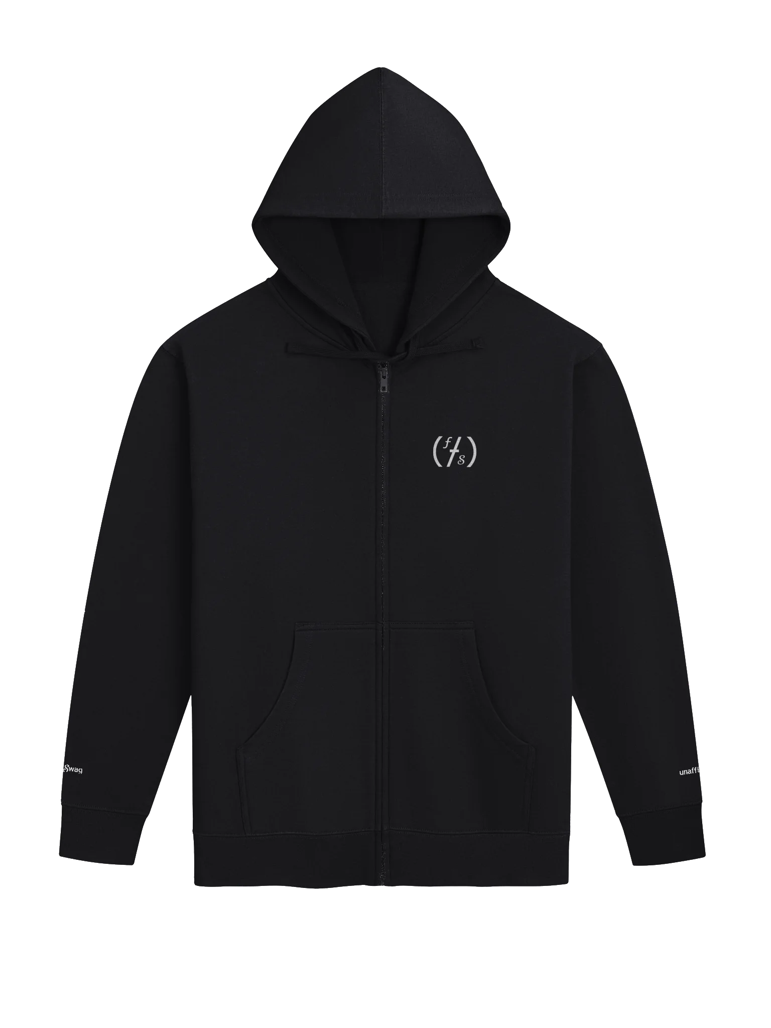 FauxSwag Zip Hoodie- White Logo product image (1)