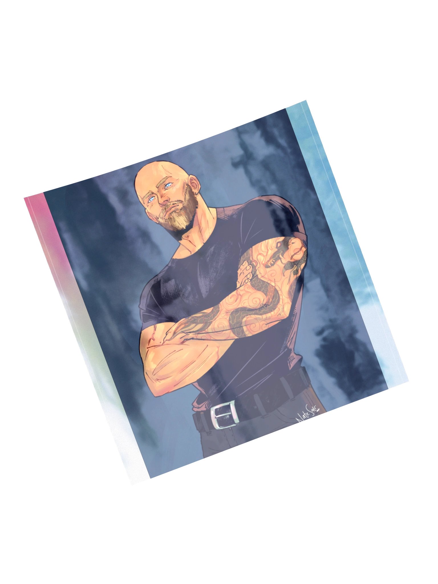 "T" Holographic Sticker product image (13)