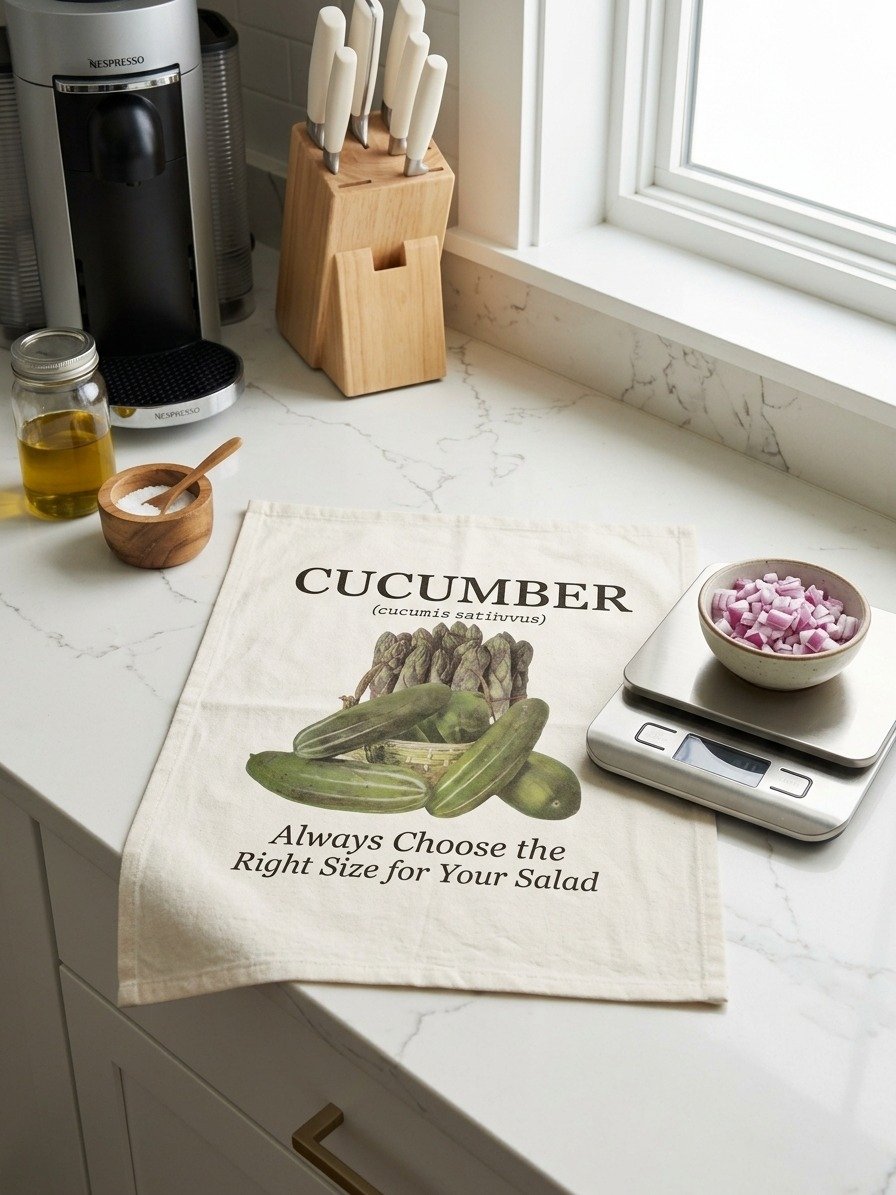 The "Cucumber" Botanical Tea Towel product image (1)
