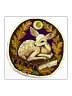 Autumn Fawn Moon Sticker