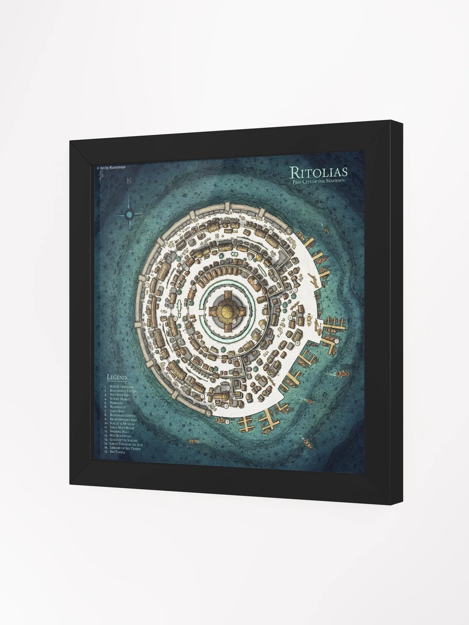 RITOLIAS CITY FRAMED POSTER 10