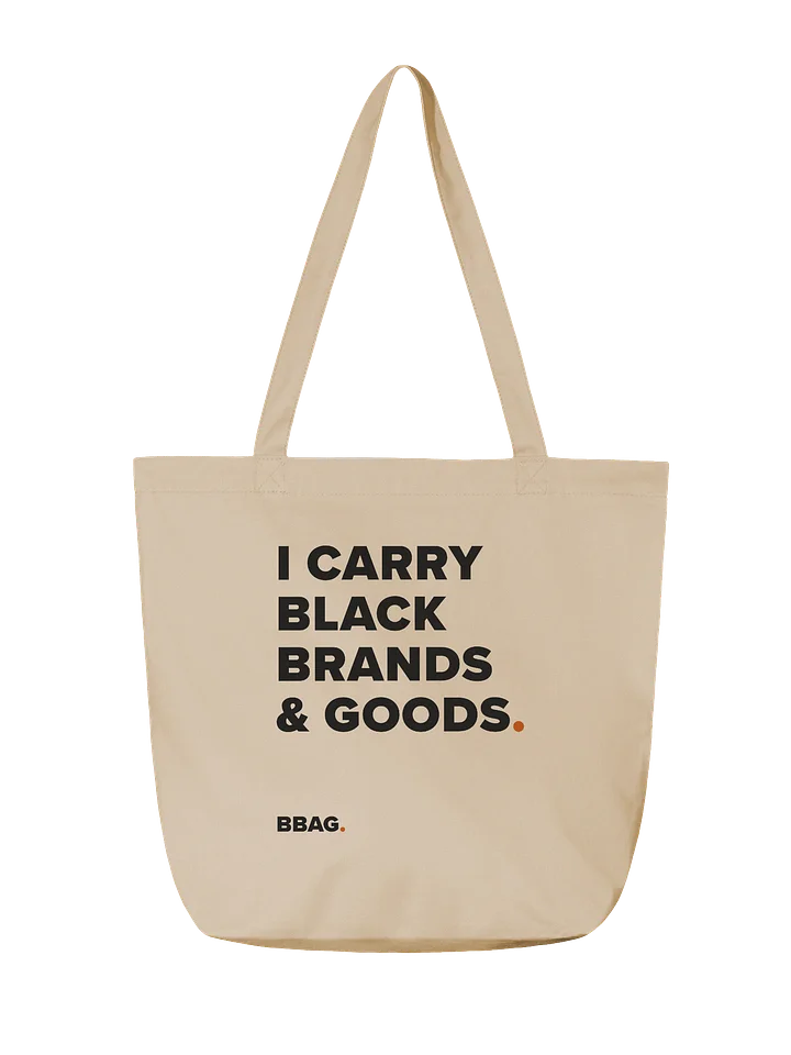 CARRY THE BBAG. Natural Canvas Tote product image (2)