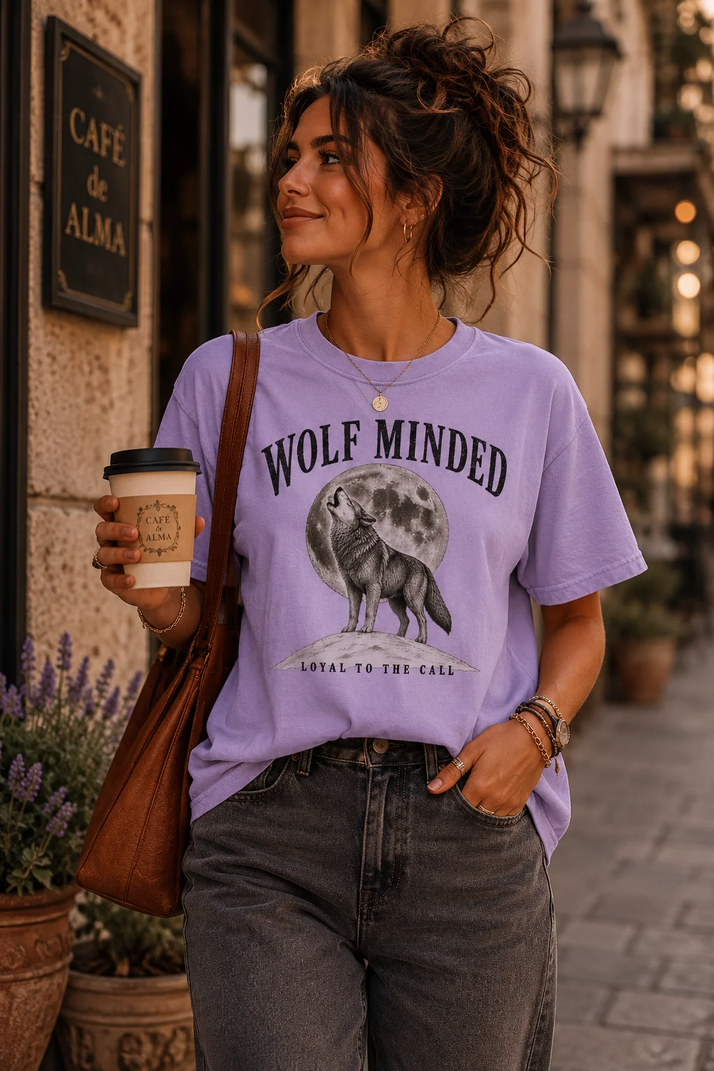 Wolf Minded | Loyal To The Call Comfort Colors Tee product image (2)