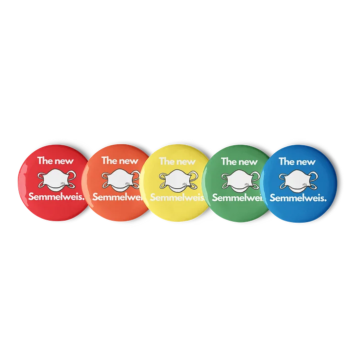 The New Semmelweis buttons (rainbow) product image (1)
