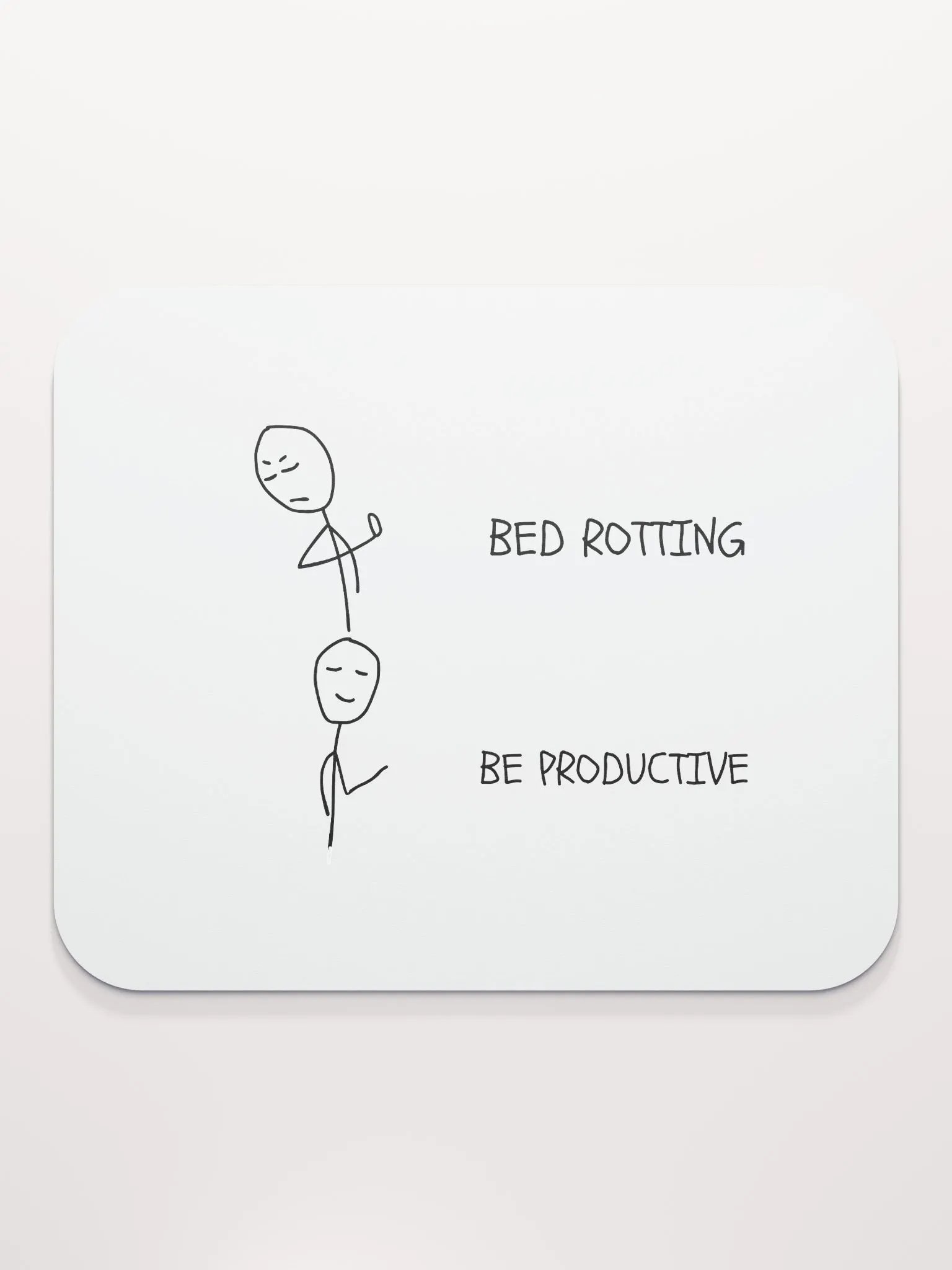 Bed Rotten vs Be Productive Mouse Pad product image (2)