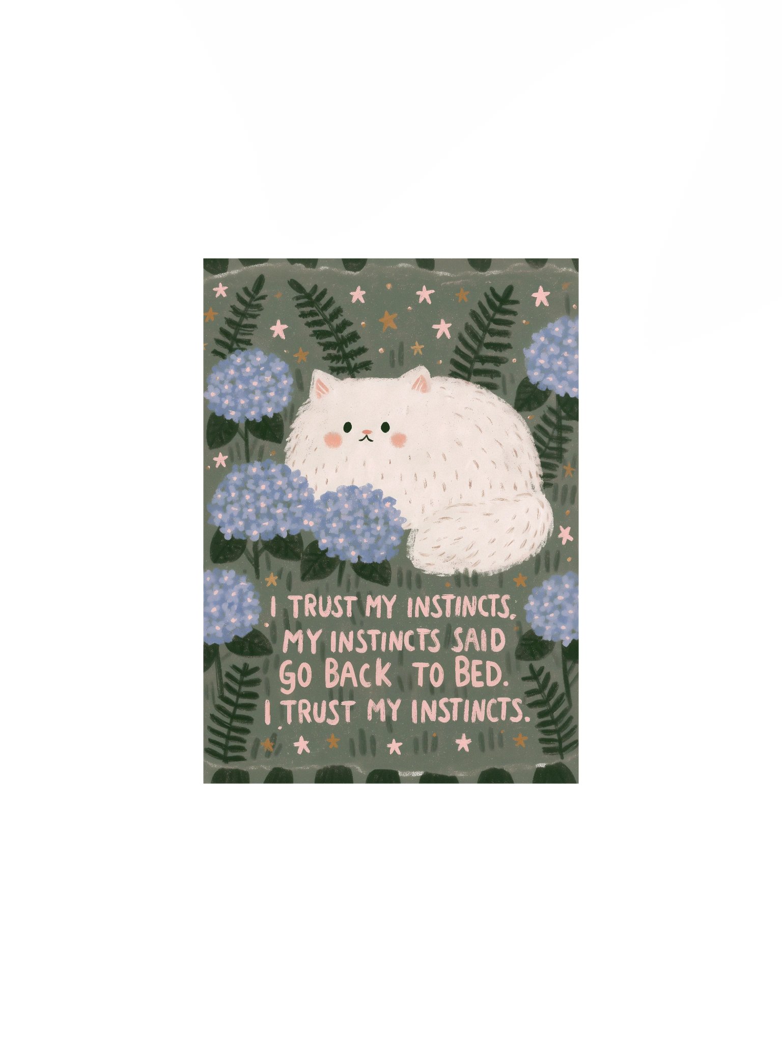 Go Back to Bed Cat Poster product image (1)