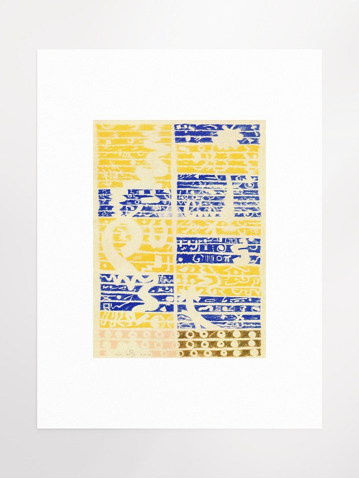 Blue Gold Pink Brown 03.15.90 Print product image (2)