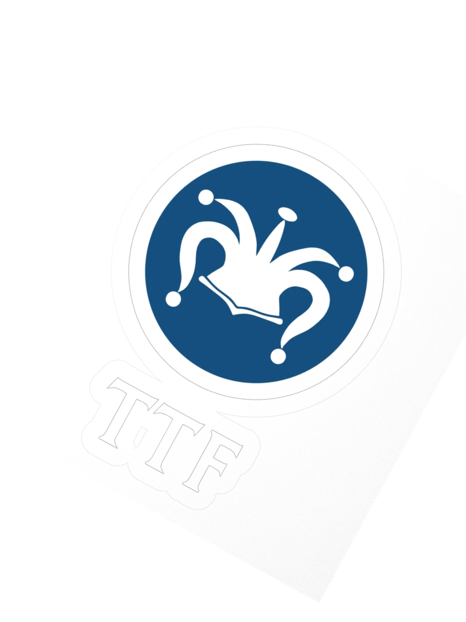 TTF White Logo Sticker product image (2)