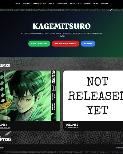 The Manga reader is now here! 
Go to our website now to read Kagemitsuro! 

www.Kagemitsuro.org 
or
https://kagemitsuro.org/p...