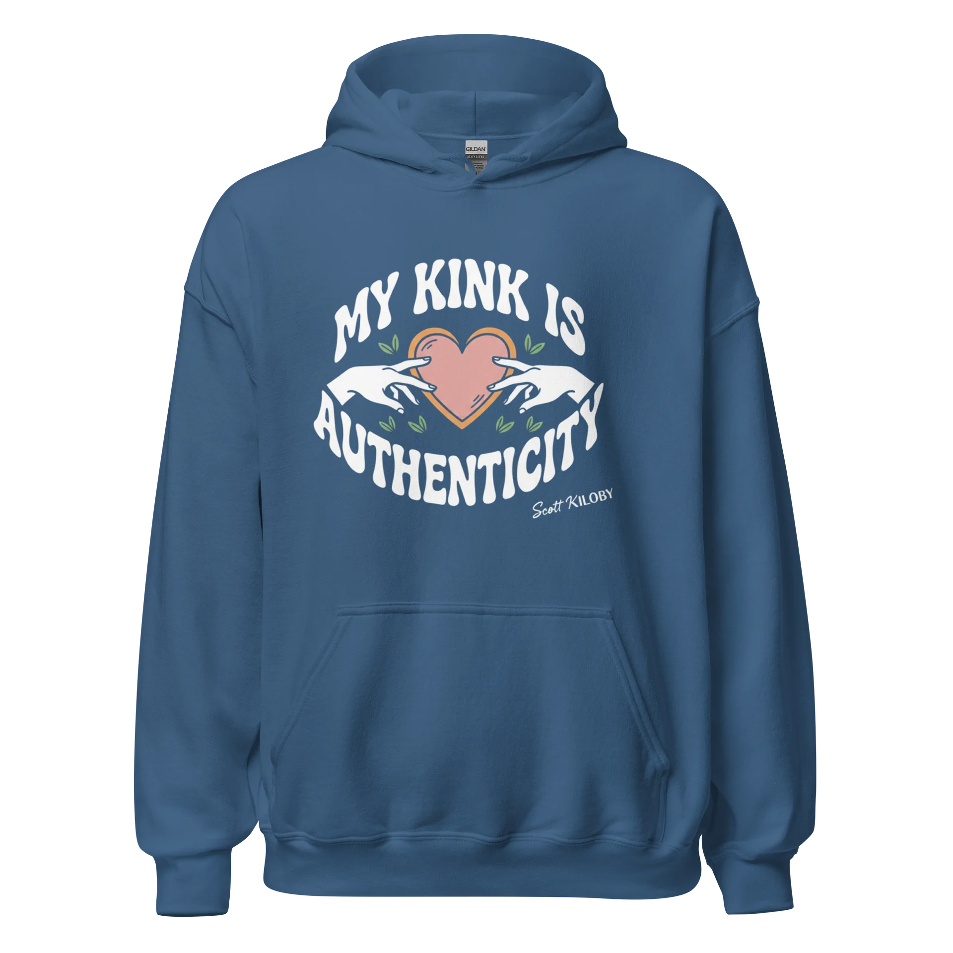 “My Kink Is Authenticity” Indigo Blue Classic Unisex Hoodie product image (1)