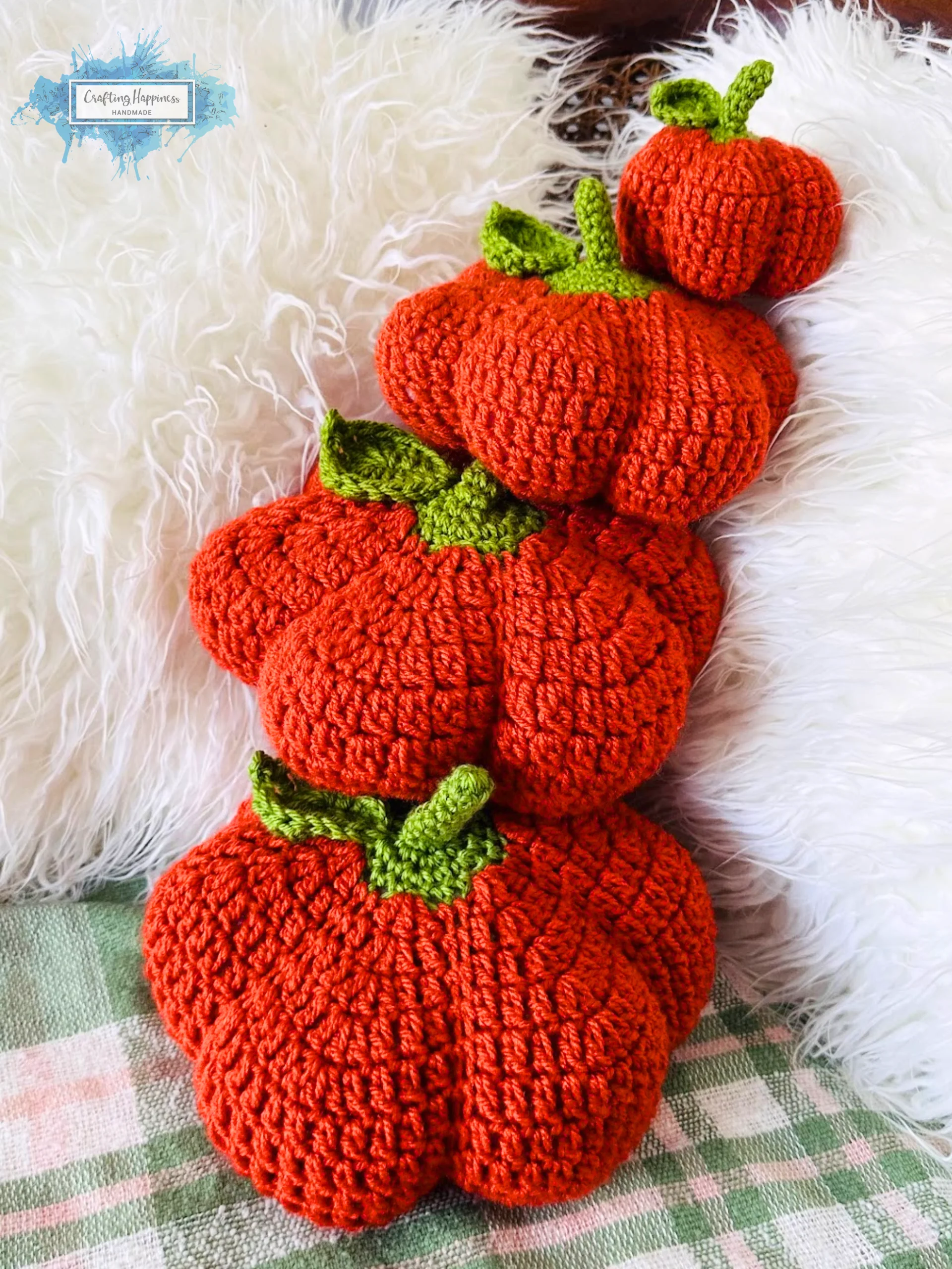 No Sew Crochet Pumpkin Pattern | 4 Sizes, Fall Decor (PDF Pattern) product image (1)