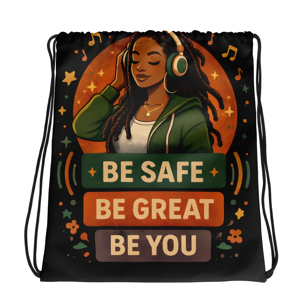 Peaceful Melodies Gym Drawstring Bag product image (1)
