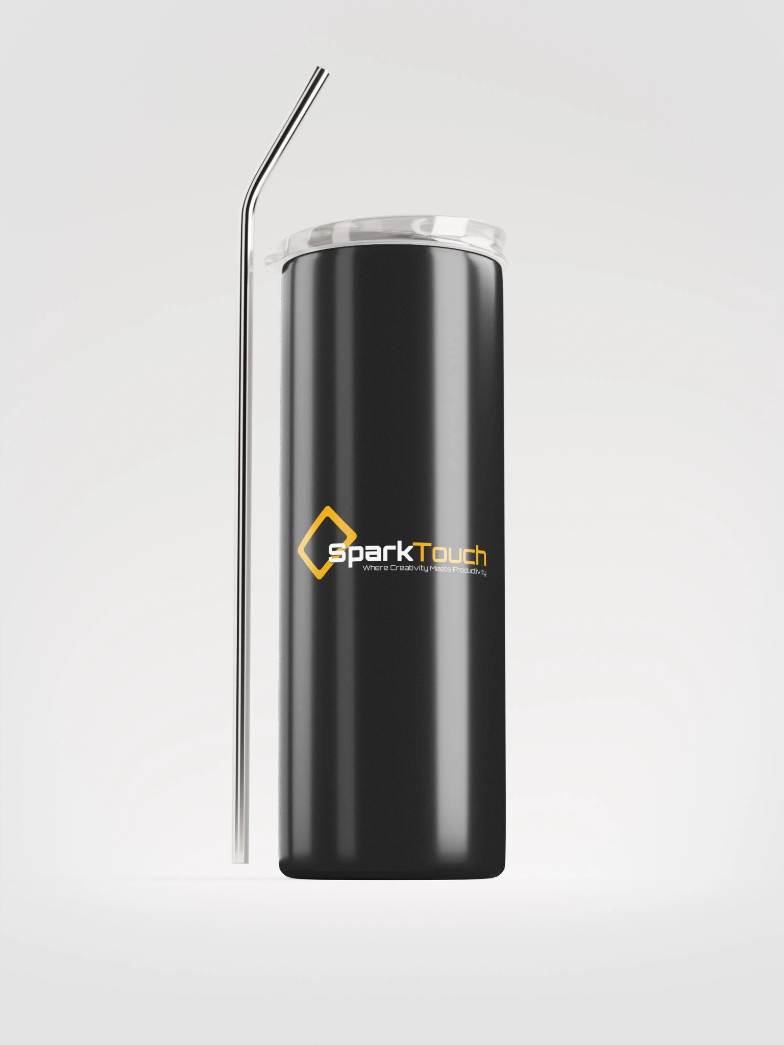 Stainless Steel Tumbler w/ Straw product image (1)
