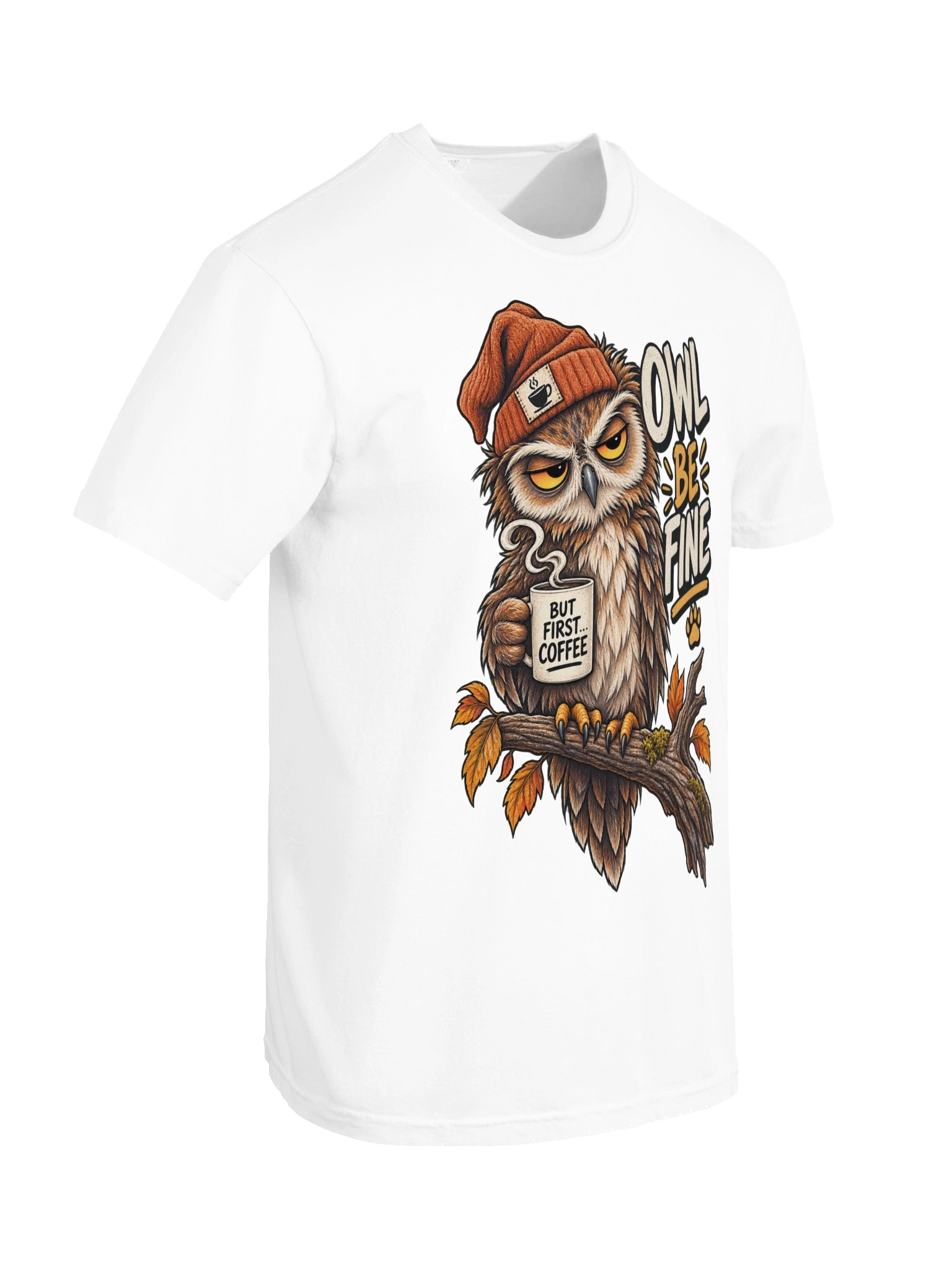 Owl Be Mine - Cute & Sarcastic Animal Lover Valentine's Day Fox & Owl Pun T-Shirt product image (5)