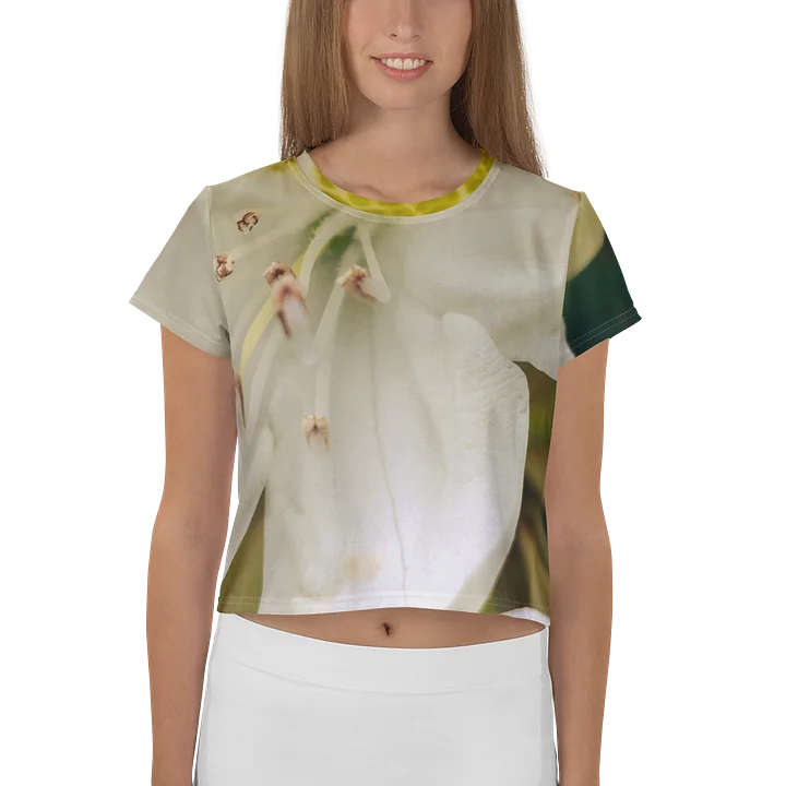 White Flower Women's Crop Tee product image (1)