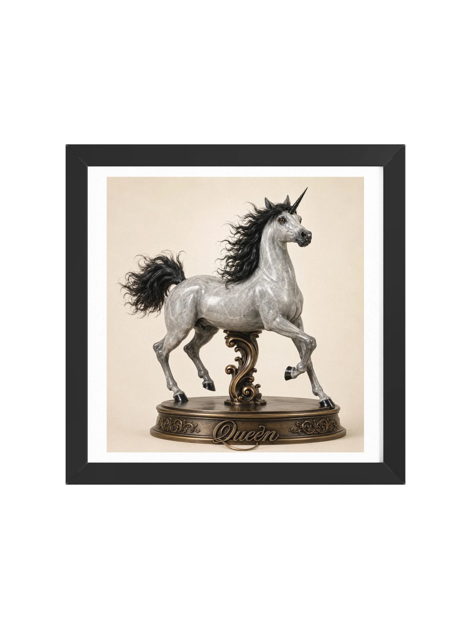 Chess Collection — Queen Unicorn Framed Poster product image (49)