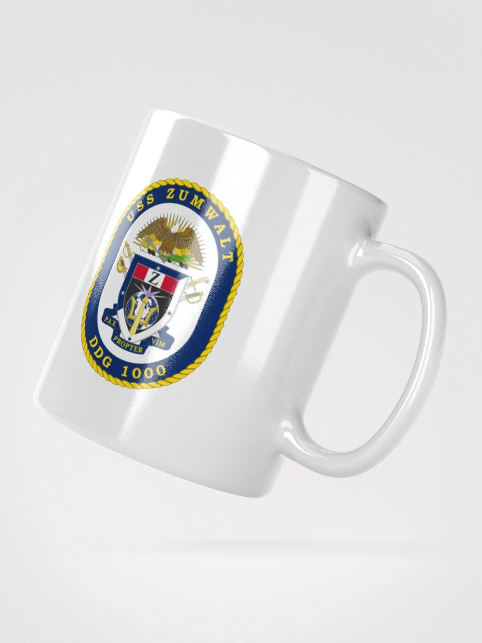 USS Zumwalt DDG 1000: White Coffee Cup product image (2)