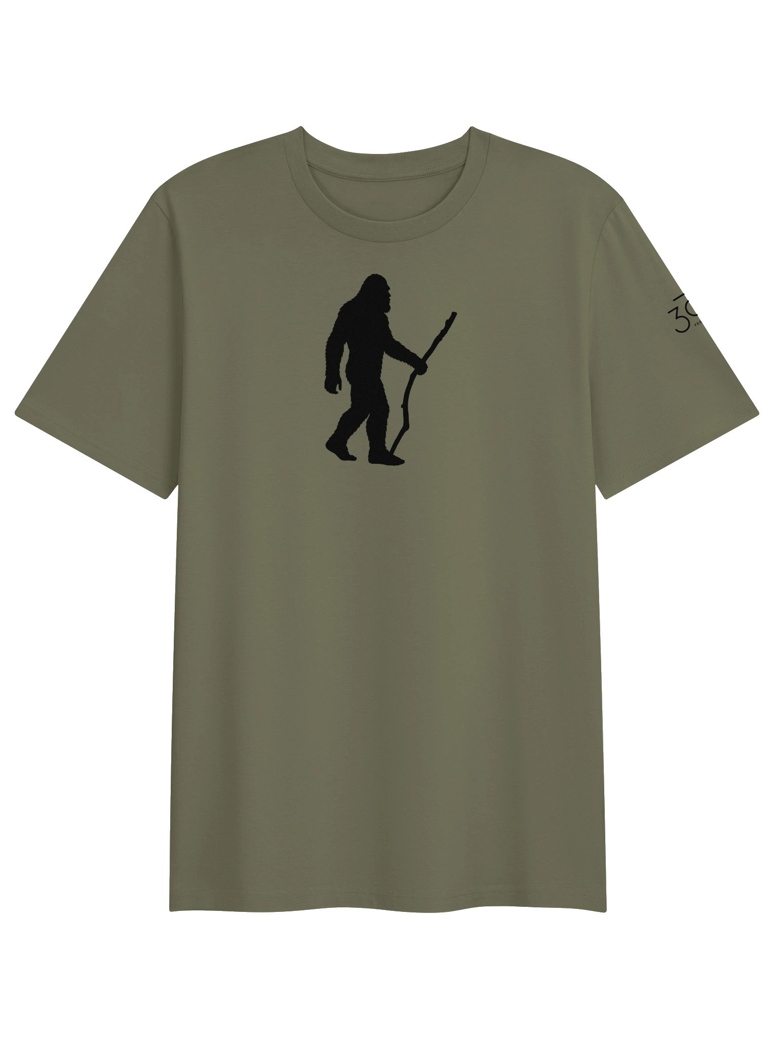 Sasquatch Stick-Walker 100% Organic Cotton Tee Shirt / Feel the MO product image (5)