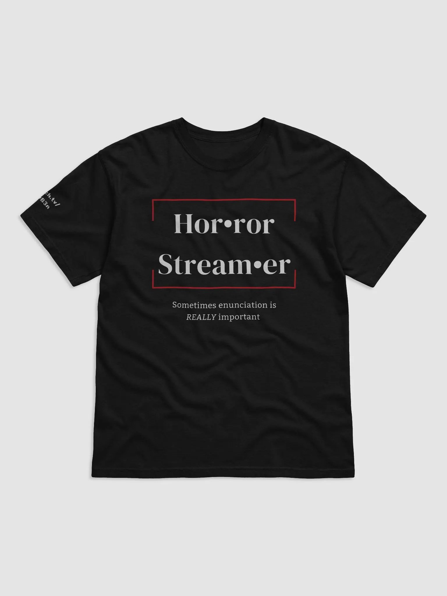 Horror Streamer Shirt with Red product image (1)